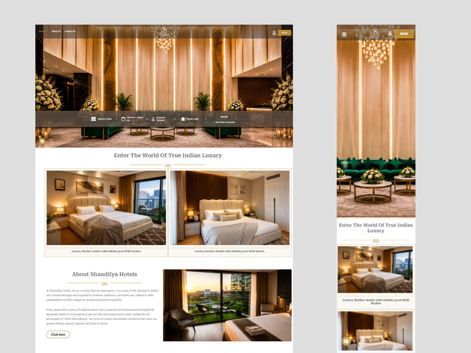 Luxury Hotel Website Designed by Product Page World