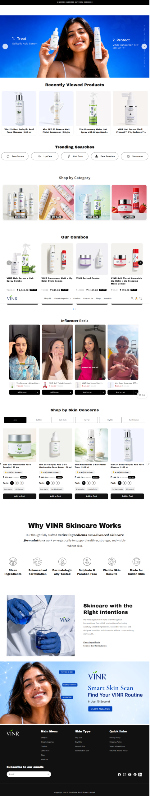 After website mobile experience
